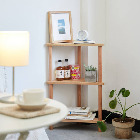 Maximize Your Space with a Corner Wood Shelf Unit