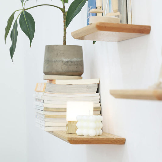 Elevate Your Space with Versatile Floating Wood Shelves
