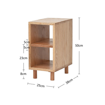 Natural Wood Nightstand