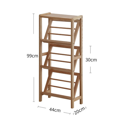 Slanted Wooden Shoe Rack