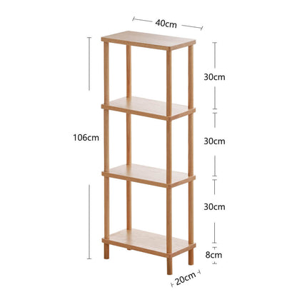 Tall Narrow Shelving Unit for Bathroom Storage

