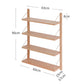 Adjustable solid wood Multi-Tier Wall Flexible Display Shelf Unit Rack with storage bins