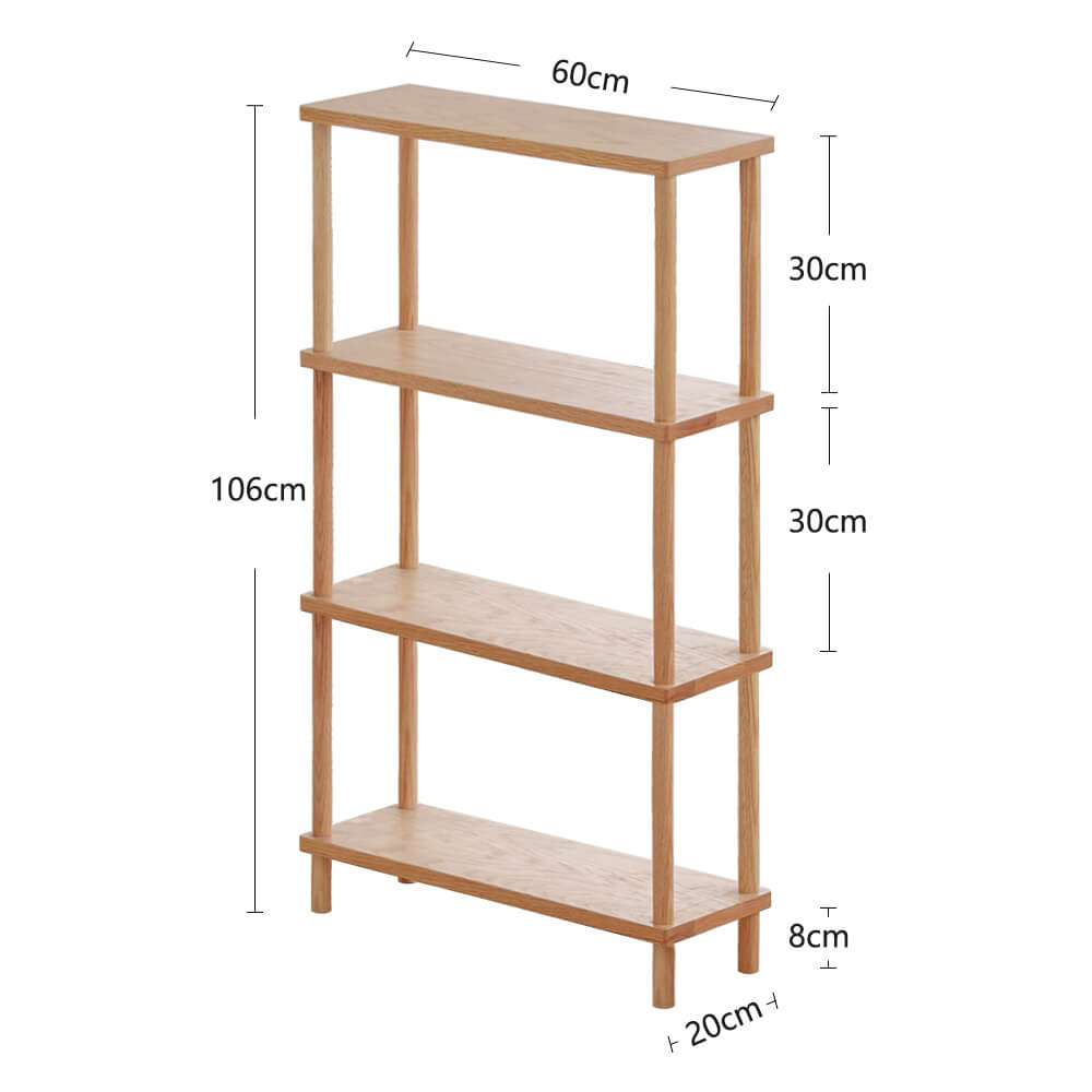 Tall Narrow Shelving Unit for Small Spaces

