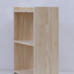 Natural Wood Desk Side Bookshelf