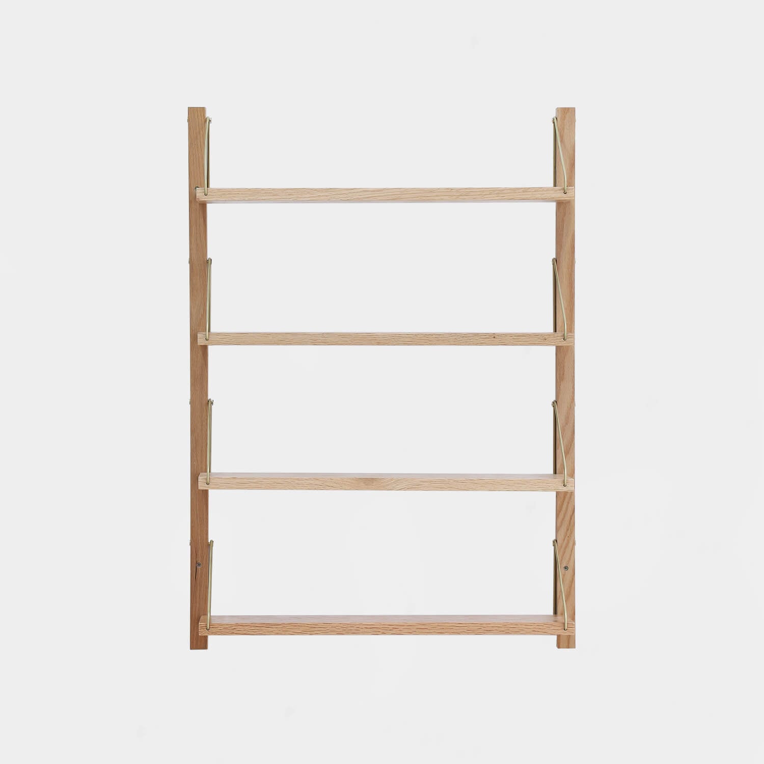 Solid wood Multi-Tier Wall Flexible Display Shelf Unit Rack with natural finish