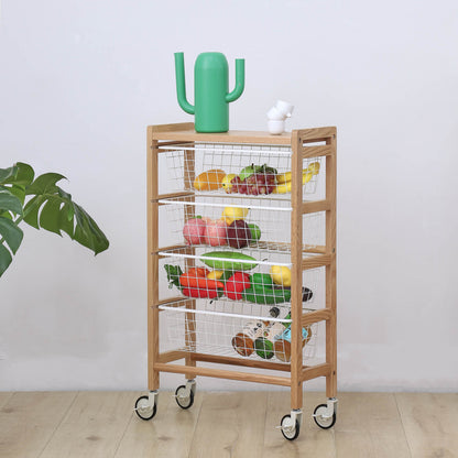 Pull Out Storage Baskets Shelf