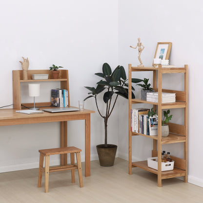 Natural Wood Bookshelf