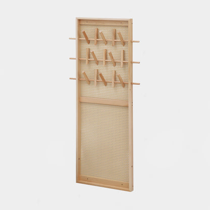 Rattan Wall Mounted Clothing Rack