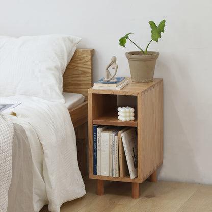 Natural Wood Nightstand