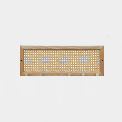 Rattan Wall Hooks Rack