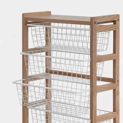 Pull Out Storage Baskets Shelf