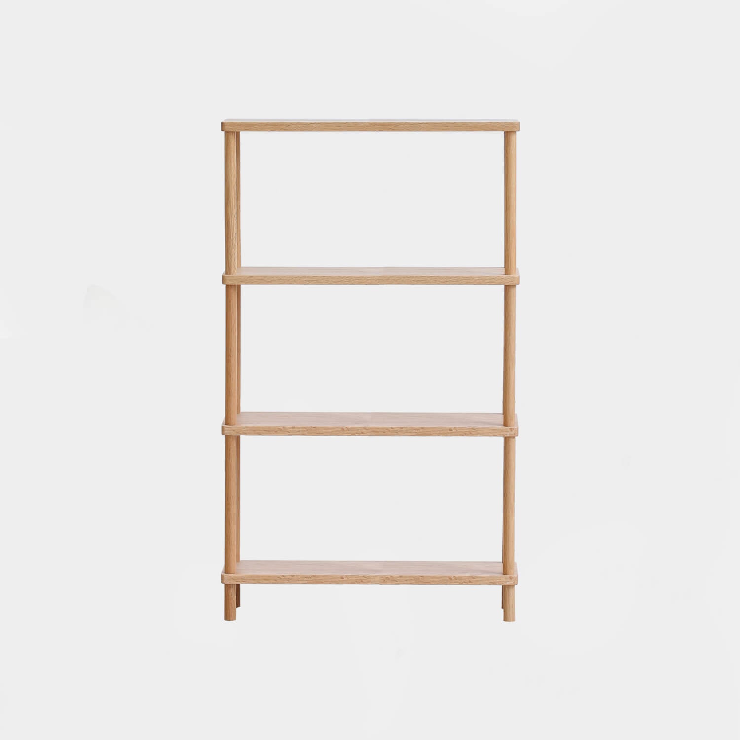 Empty Tall Narrow Shelving Unit in Living Room

