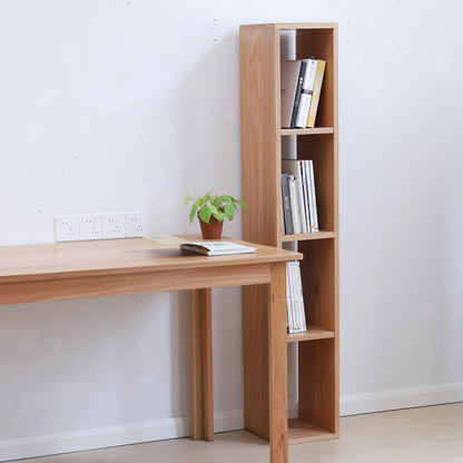 Adjustable Slim Custom Wooden Bookcase