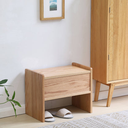 Wood Storage Bench