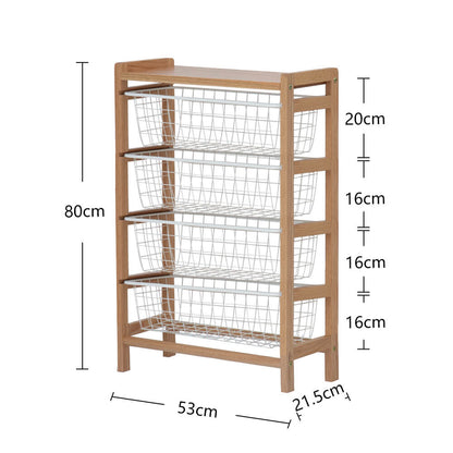 Pull Out Storage Baskets Shelf