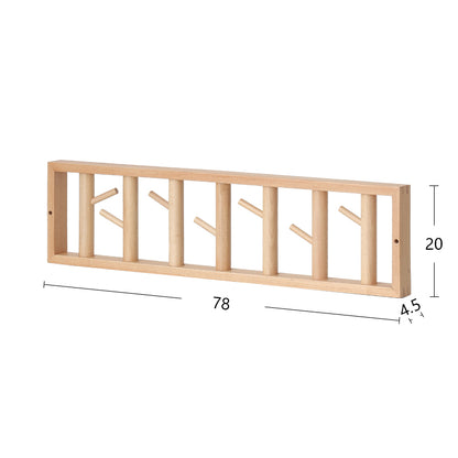 long beechwood hooks rack